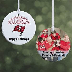 NFL Tampa Bay Buccaneers Personalized Photo Ornament - 2 Sided Glossy