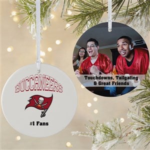 NFL Tampa Bay Buccaneers Personalized Photo Ornament - 2 Sided Matte