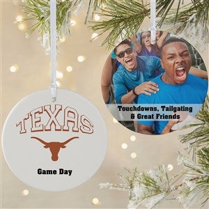 NCAA Texas Longhorns Personalized Photo Ornament - 2 Sided Matte