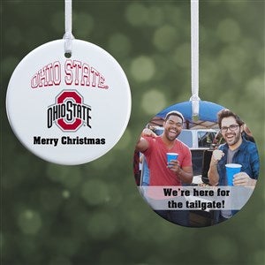 NCAA Ohio State Buckeyes Personalized Photo Ornament - 2 Sided Glossy