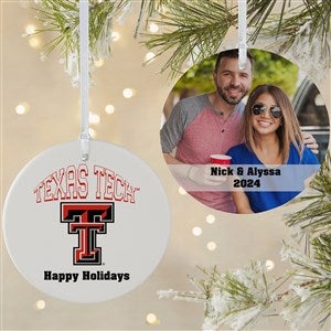 NCAA Texas Tech Red Raiders Personalized Photo Ornament - 2 Sided Matte