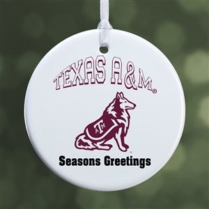 NCAA Texas A&M Aggies Personalized Ornament - 1 Sided Glossy