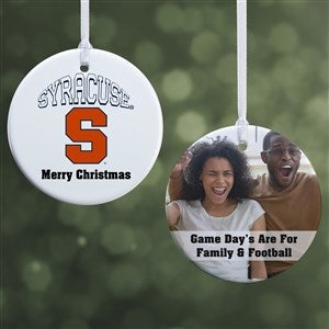 NCAA Syracuse Orange Personalized Photo Ornament - 2 Sided Glossy