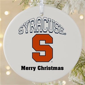 NCAA Syracuse Orange Personalized Ornament - 1 Sided Matte