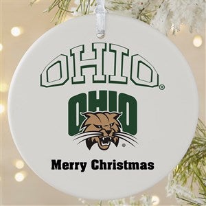 NCAA Ohio Bobcats Personalized Ornament - 1 Sided Matte