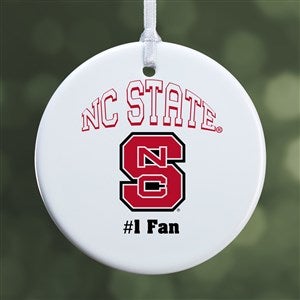 NCAA NC State Wolfpack Personalized Ornament - 1 Sided Glossy