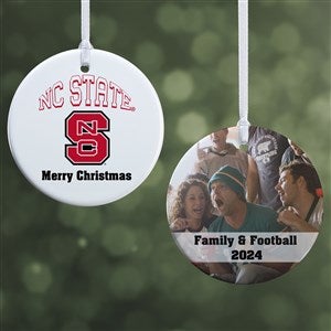 NCAA NC State Wolfpack Personalized Photo Ornament - 2 Sided Glossy