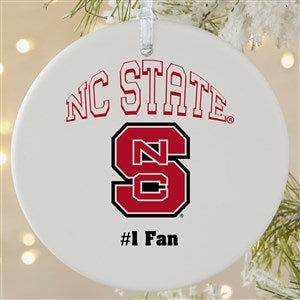 NCAA NC State Wolfpack Personalized Ornament - 1 Sided Matte