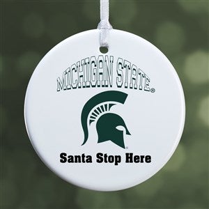 NCAA Michigan State Spartans Personalized Ornament - 1 Sided Glossy