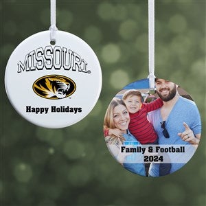 NCAA Missouri Tigers Personalized Photo Ornament - 2 Sided Glossy