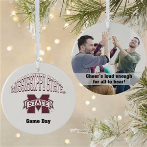 NCAA Mississippi State Bulldogs Personalized Photo Ornament  - 2 Sided Matte