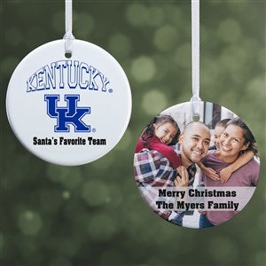 NCAA Kentucky Wildcats Personalized Photo Ornament - 2 Sided Glossy