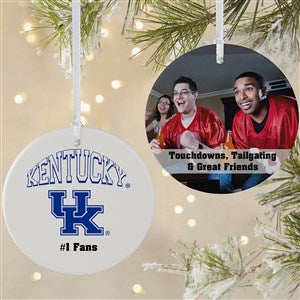NCAA Kentucky Wildcats Personalized Photo Ornament  - 2 Sided Matte
