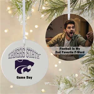 NCAA Kansas State Wildcats Personalized Photo Ornament  - 2 Sided Matte