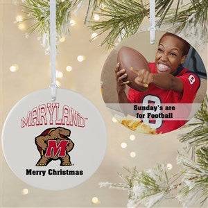 NCAA Maryland Terrapins Personalized Photo Ornament  - 2 Sided Matte
