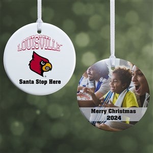NCAA Louisville Cardinals Personalized Photo Ornament - 2 Sided Glossy