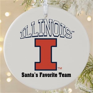 NCAA Illinois Fighting Illini Personalized Ornament - 1 Sided Matte