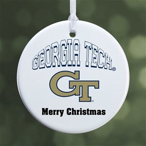 NCAA Georgia Tech Yellow Jackets Personalized Ornament - 1 Sided Glossy