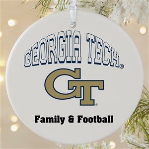 NCAA Georgia Tech Yellow Jackets Personalized Ornament - 1 Sided Matte