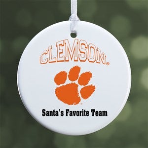NCAA Clemson Tigers Personalized Ornament - 1 Sided Glossy