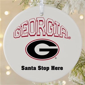 NCAA Georgia Bulldogs Personalized Ornament - 1 Sided Matte