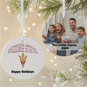 NCAA Arizona State Sun Devils Personalized Photo Ornament - 2 Sided Matte