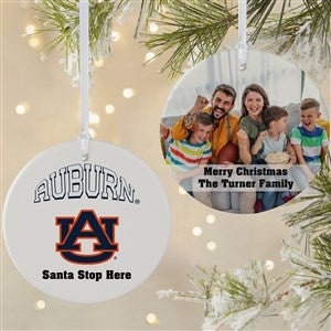 NCAA Auburn Tigers Personalized Photo Ornament - 2 Sided Matte
