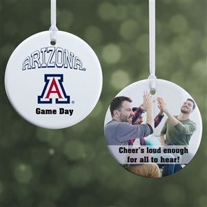 NCAA Arizona Wildcats Personalized Photo Ornament - 2 Sided Glossy