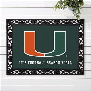 NCAA Miami Hurricanes Personalized Doormat - 18x27