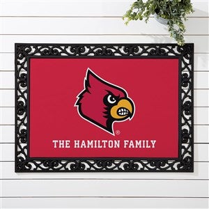 NCAA Louisville Cardinals Personalized Doormat - 18x27