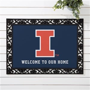 NCAA Illinois Fighting Illini Personalized Doormat - 18x27