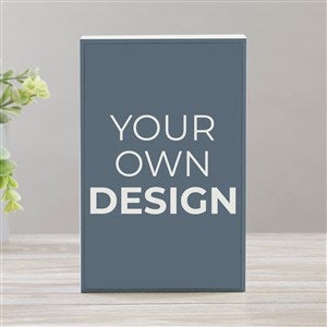 Design Your Own Personalized Rectangle Shelf Blocks- Slate Blue