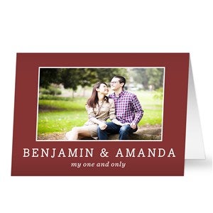 Romantic Photo Personalized Greeting Card