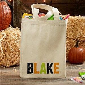 All Mine! Personalized Halloween Canvas Tote Bag - 14x10
