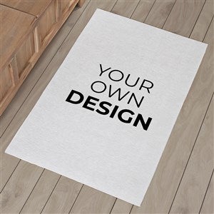 Design Your Own Personalized 2.5? x 4? Area Rug- White