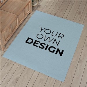 Design Your Own Personalized 48 x 60 Area Rug- Slate Blue