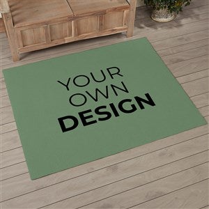 Design Your Own Personalized 48 x 60 Area Rug- Sage Green