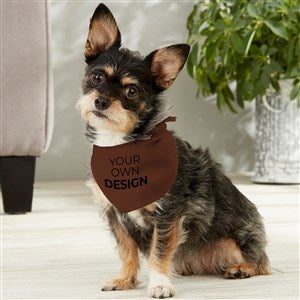 Design Your Own Personalized Small Dog Bandana- Brown