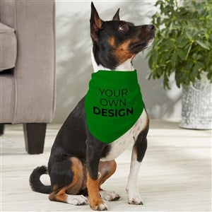 Design Your Own Personalized Medium Dog Bandana- Green