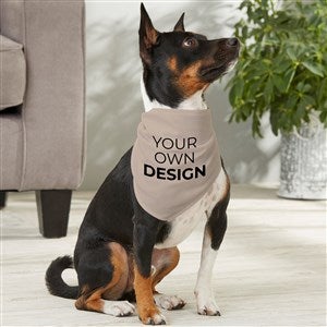 Design Your Own Personalized Medium Dog Bandana- Tan