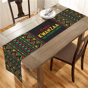Kwanzaa Personalized Table Runner - 16x120