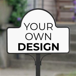 Design Your Own Personalized Magnetic Garden Sign- White