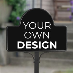Design Your Own Personalized Magnetic Garden Sign- Black