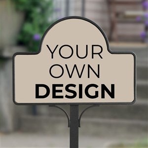 Design Your Own Personalized Magnetic Garden Sign- Tan