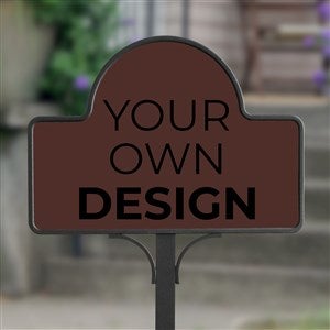 Design Your Own Personalized Magnetic Garden Sign- Brown