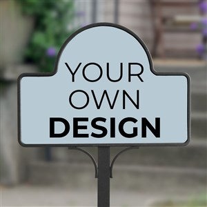 Design Your Own Personalized Magnetic Garden Sign- Slate Blue