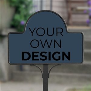 Design Your Own Personalized Magnetic Garden Sign- Navy Blue