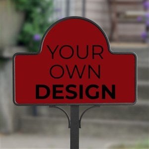 Design Your Own Personalized Magnetic Garden Sign- Burgundy