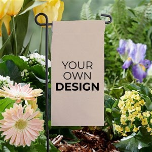 Design Your Own Personalized Mini Garden Flag- Tan