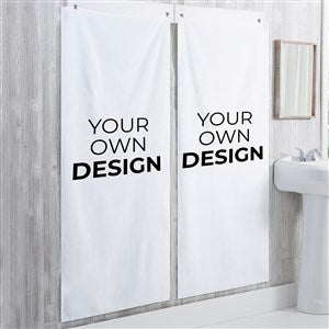 Design Your Own Personalized 30x60 Bath Towel- White